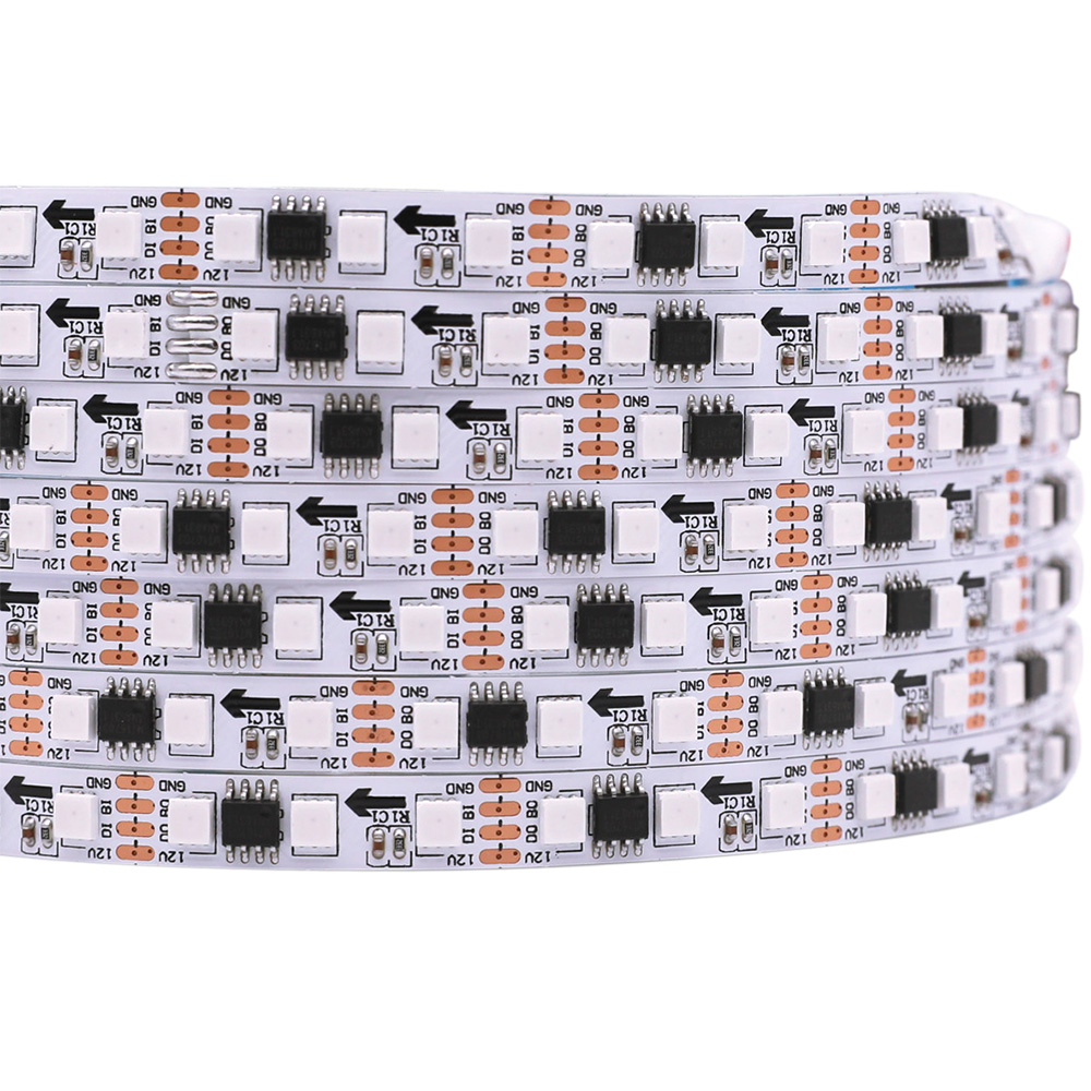 8mm 96LEDs/m 12V WS2818 Dual Data Signal RGB Addressable LED Strip